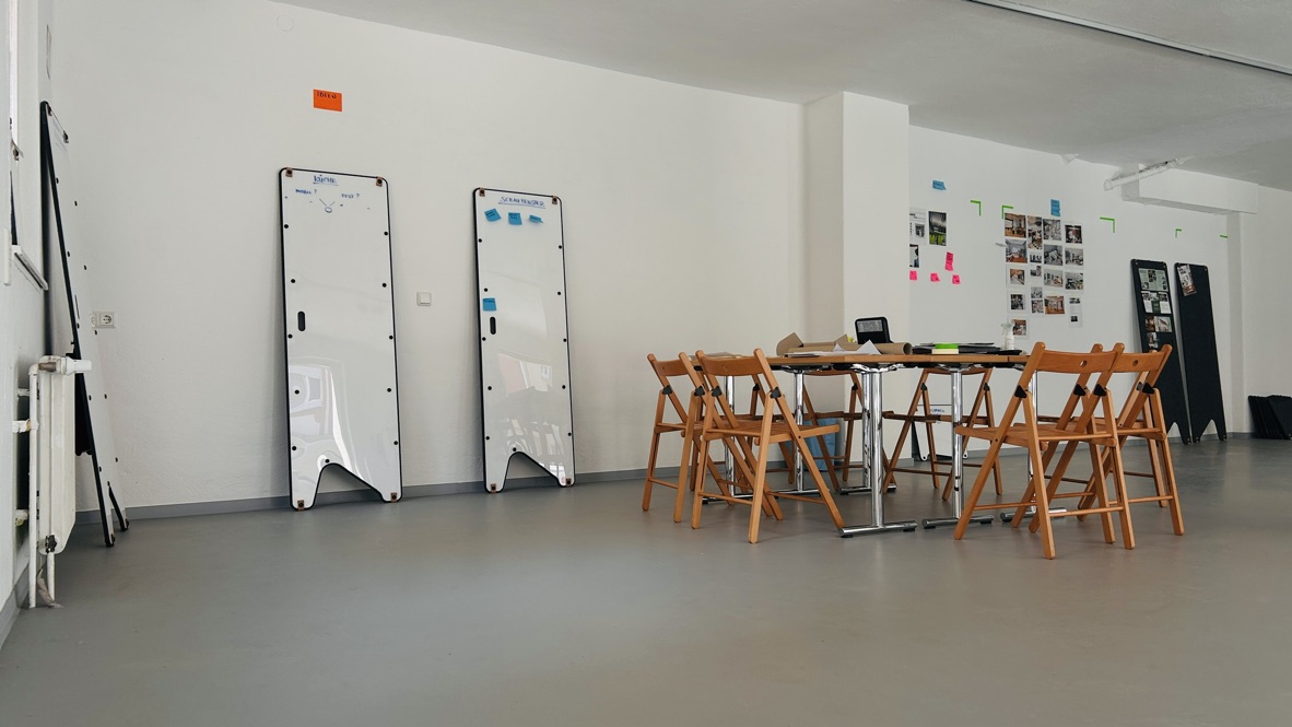 agiler Raum mit ideenbretter und Ideenstor